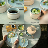 Serene Sky Ceramic Bowl (Small) Set of 2