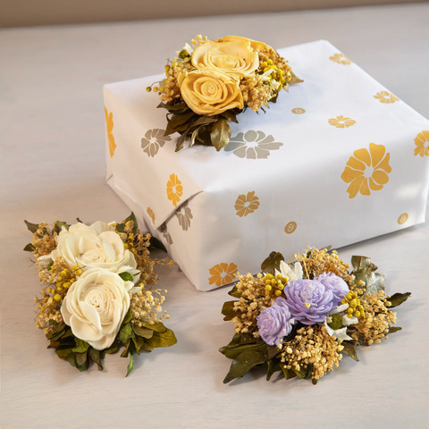 Botanic Gift Wrap Accents- set of 3