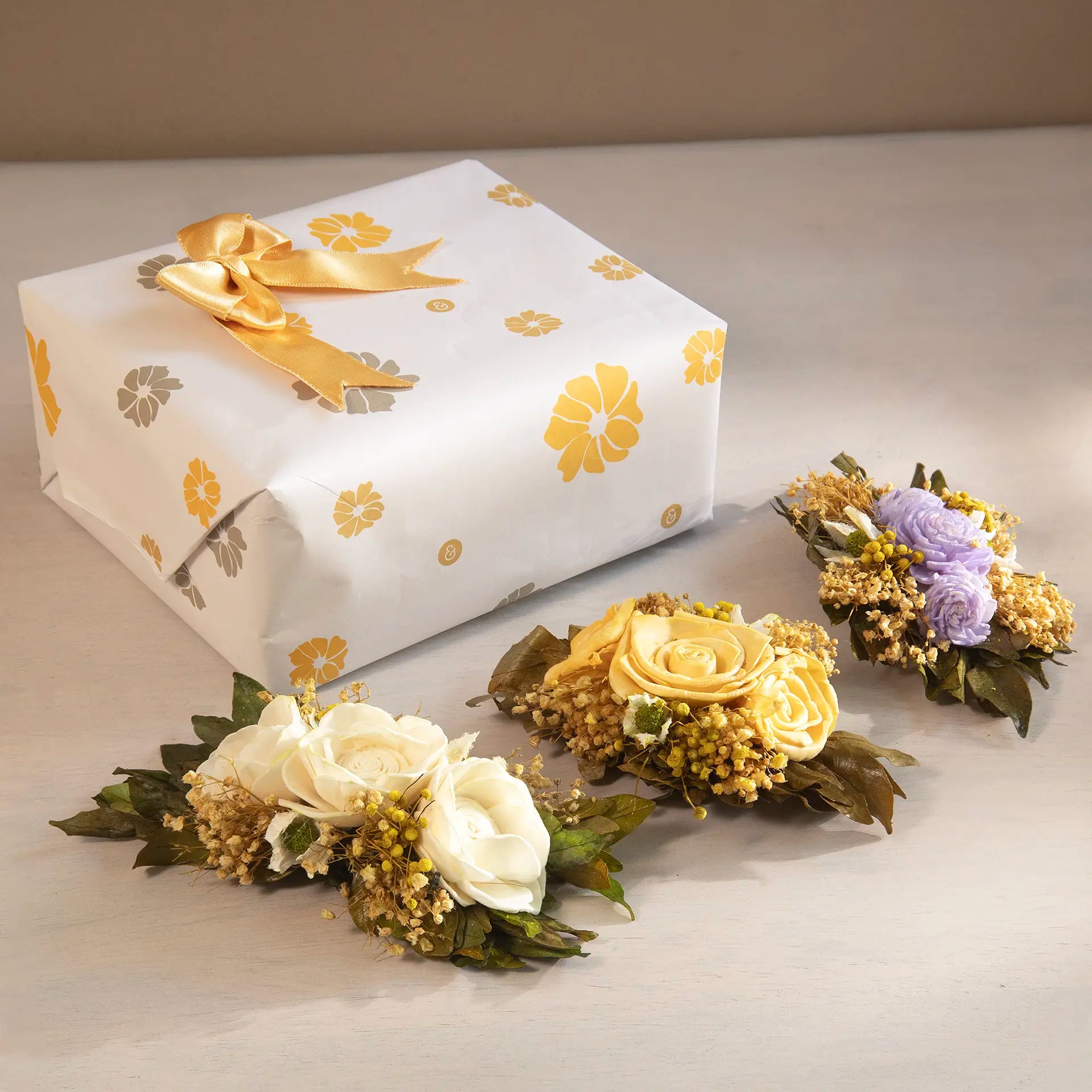 Botanic Gift Wrap Accents- set of 3