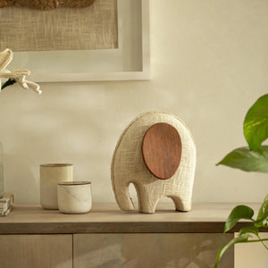 Anarva - Ecomix Elephant With Fabric & Wood Small