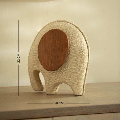 Anarva  Ecomix Elephant With Fabric & Wood - Small