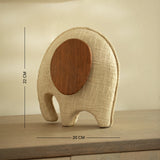 Anarva  Ecomix Elephant With Fabric & Wood - Small