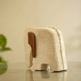 Anarva Ecomix Elephant With Fabric & Wood - Large