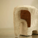 Anarva Ecomix Elephant With Fabric & Wood - Large