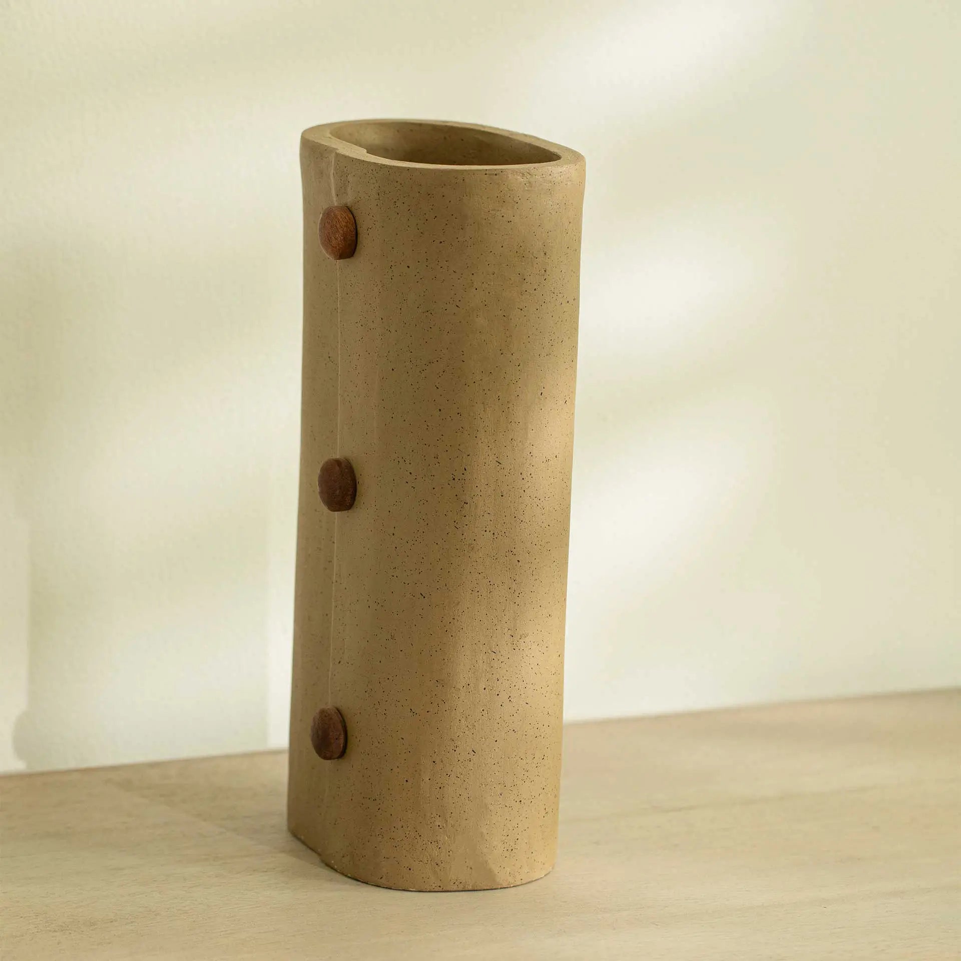 Niraan Ecomix Vase With Wooden Beads Tall
