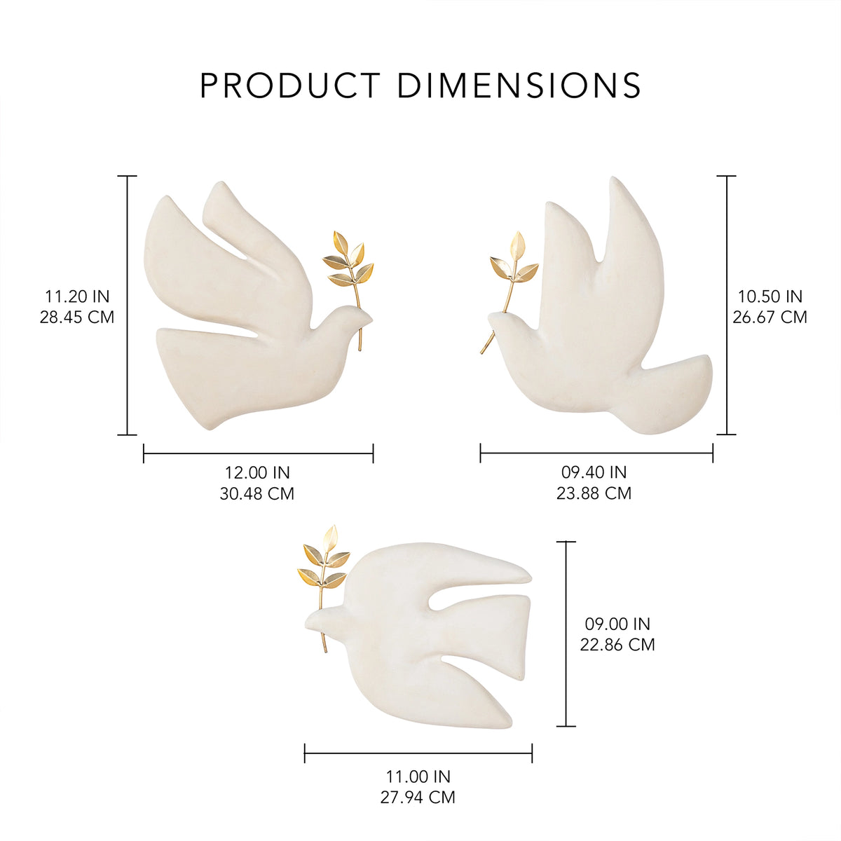 Horizon Ecomix Bird Wall Art - Set of 3