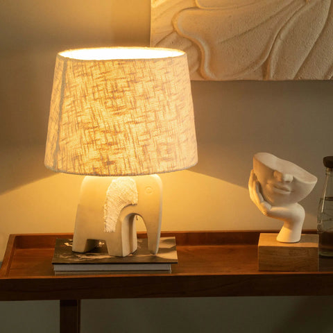 Sarafay Ecomix Elephant Lamp with Shade