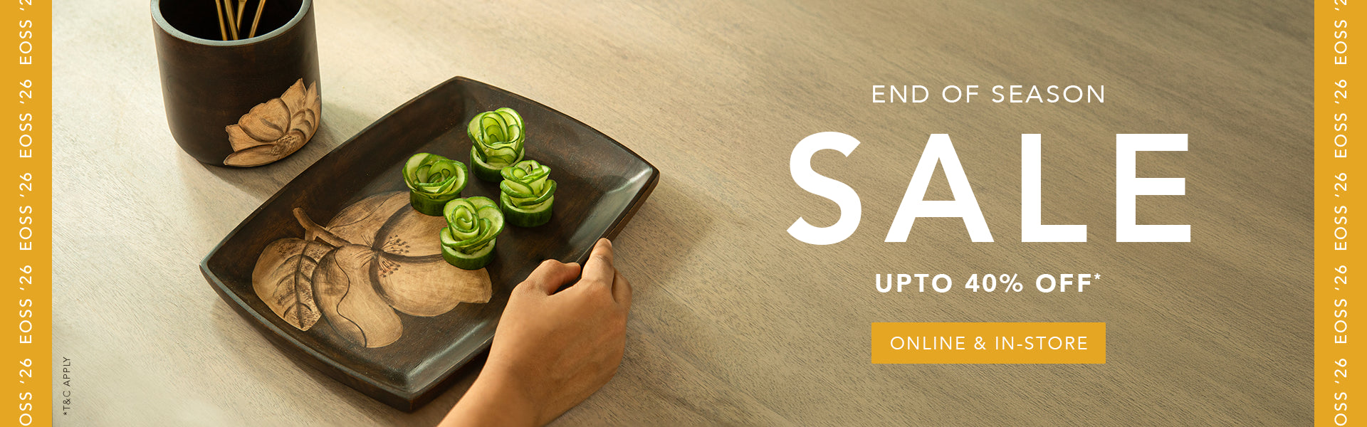 Offer - up to 40% off* banner