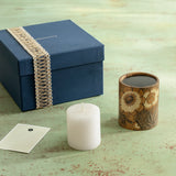 Fleur D'or Candle with Candle Stand Gift Box