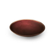 Glass Bowl Lrg Maroon