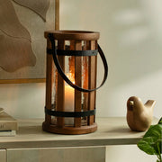 Kori Round Lantern Brown
