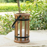 Kori Round Lantern Brown