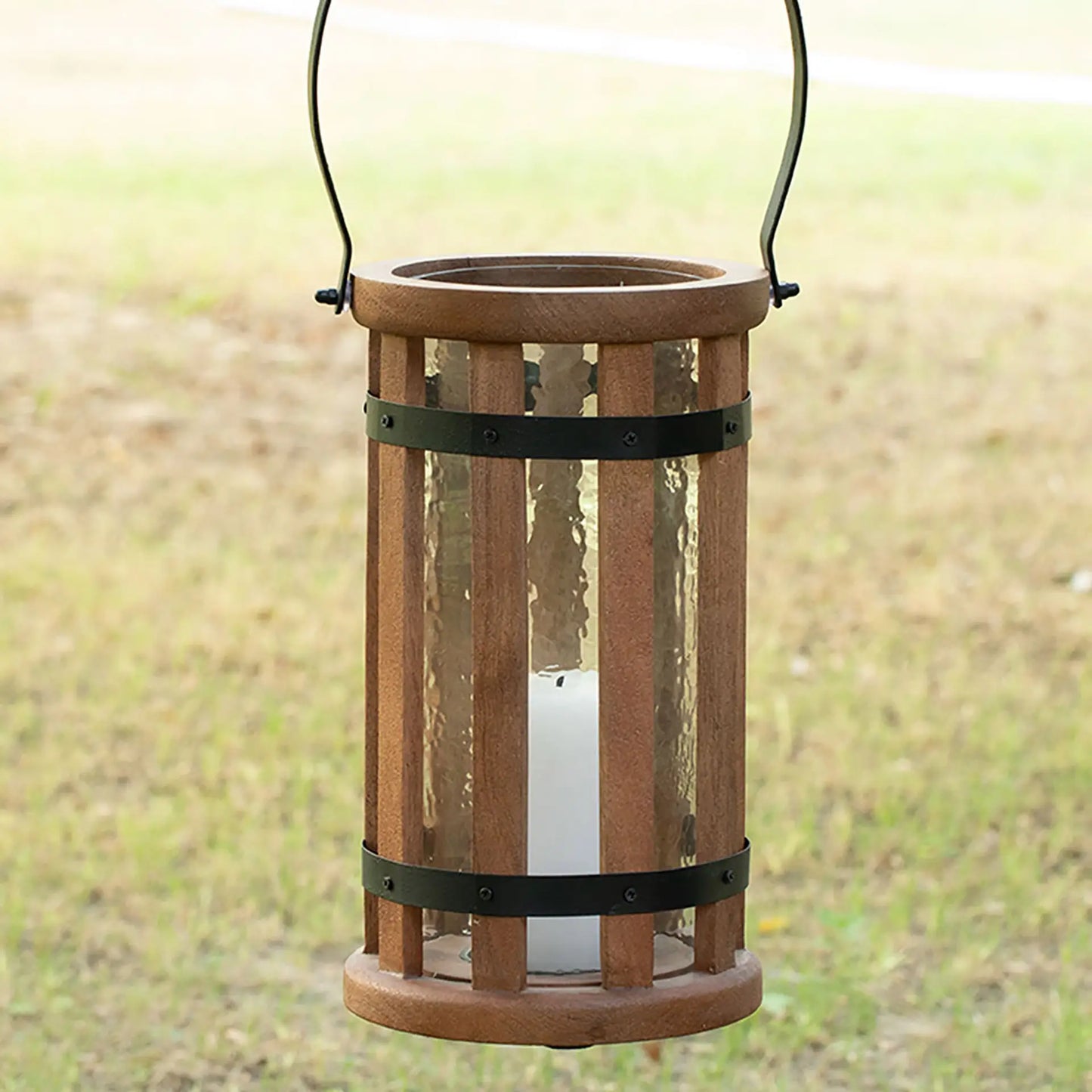 Kori Round Lantern Brown