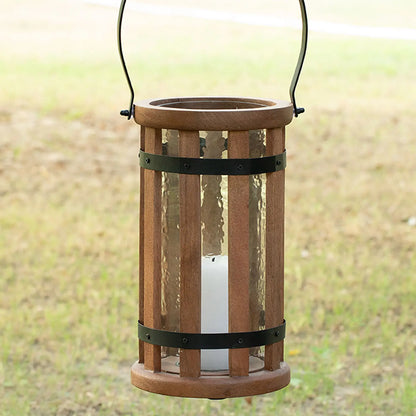 Kori Round Lantern Brown