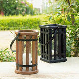 Kori Round Lantern Brown