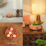 Rustle glass & metal bowl - large