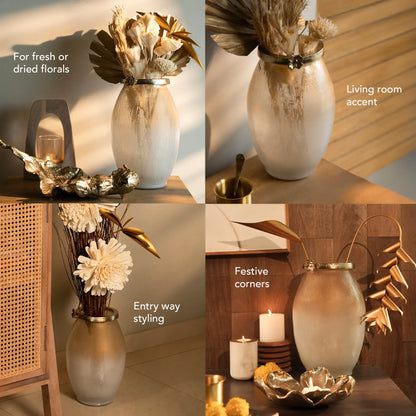 Halo & Bloom glass vase