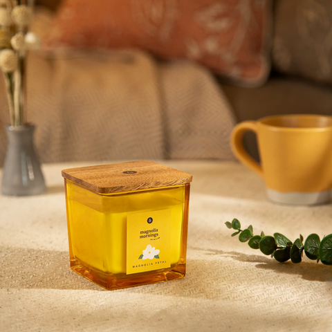 Magnolia Mornings Jar Candle - Magnolia Petal