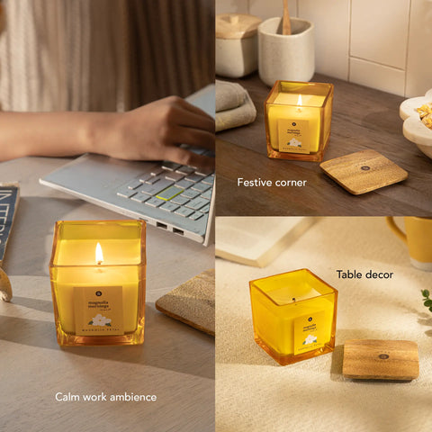 Magnolia Mornings Jar Candle - Magnolia Petal