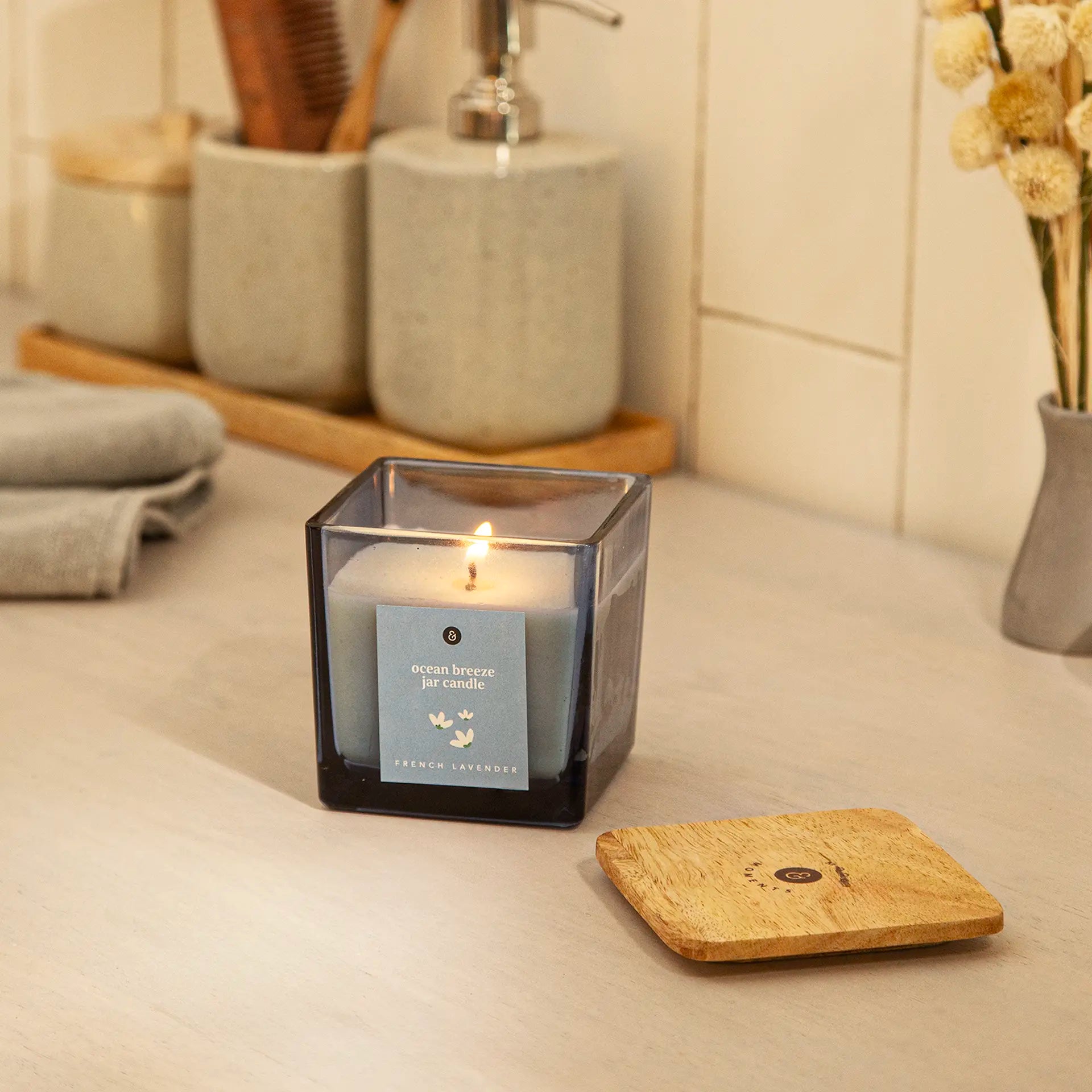 Ocean Breeze Jar Candle- French Lavender
