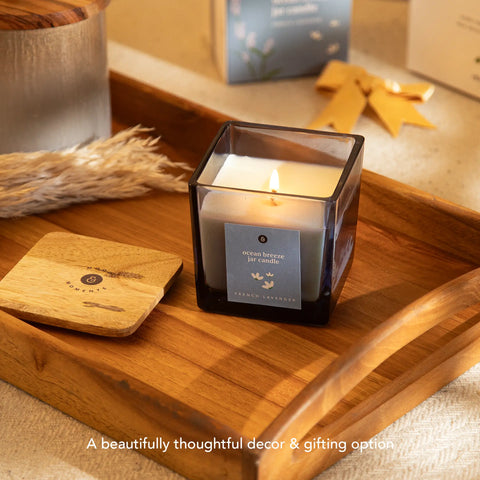 Ocean Breeze Jar Candle- French Lavender