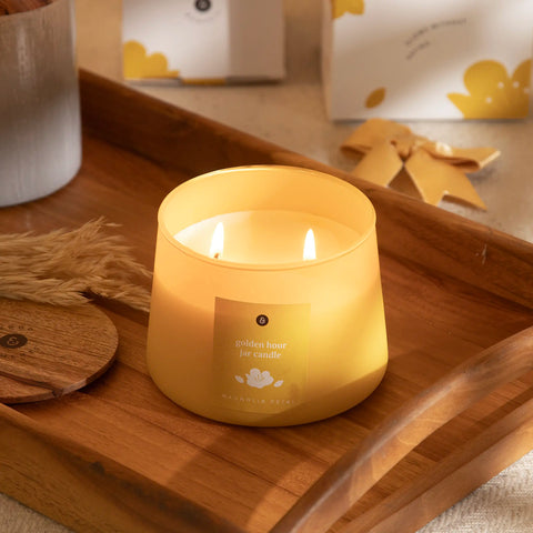 Golden Hour Jar Candle- Magnolia Petal