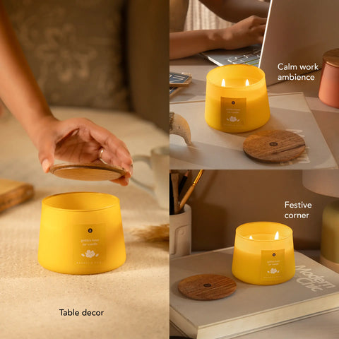 Golden Hour Jar Candle- Magnolia Petal