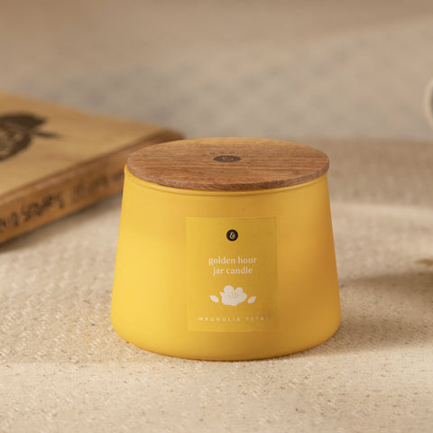 Golden Hour Jar Candle- Magnolia Petal