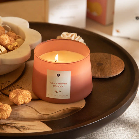 Autumn Embrace Jar Candle- French Lavender
