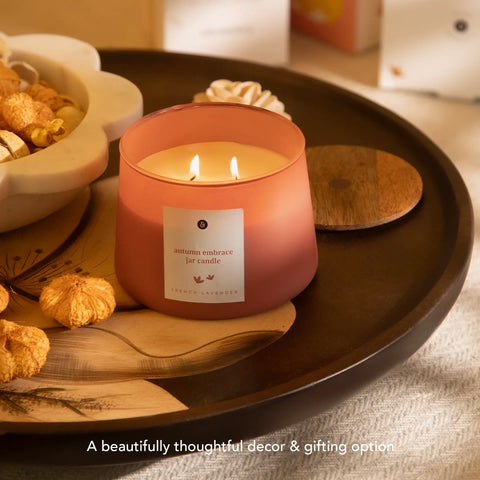 Autumn Embrace Jar Candle- French Lavender