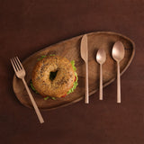 Enigma Rose Gold Cutlery Set of four - Pack of 2