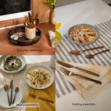Enigma Rose Gold Cutlery Set of four - Pack of 2