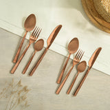 Enigma Rose Gold Cutlery Set of four - Pack of 2
