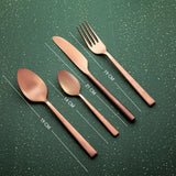 Enigma Rose Gold Cutlery Set of four - Pack of 2
