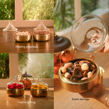 Dome Cloche With Metal Base (Small) Set of 2