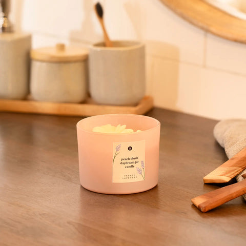 Peach Blush Daydream Jar Candle - French Lavender