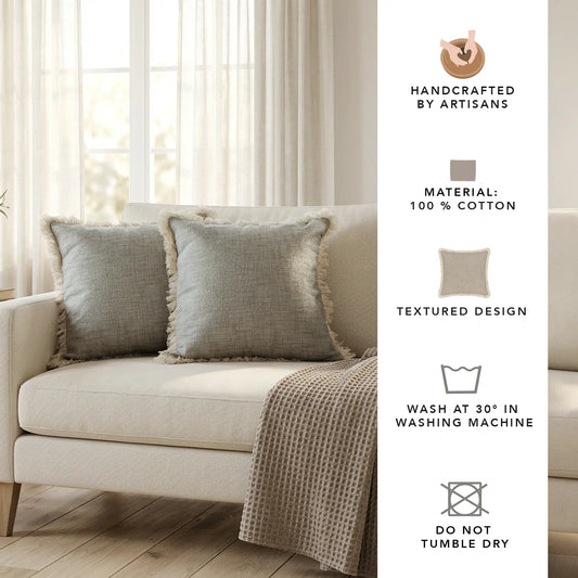 mizani textured cushion cover Set of 2