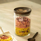 Tashi Glass Canister With Spoon - Small