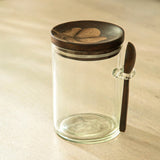 Tashi Glass Canister With Spoon - Small