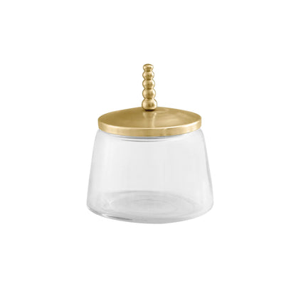 Dome glass jar with metal Lid - Large
