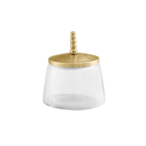 Dome glass jar with metal Lid - Large
