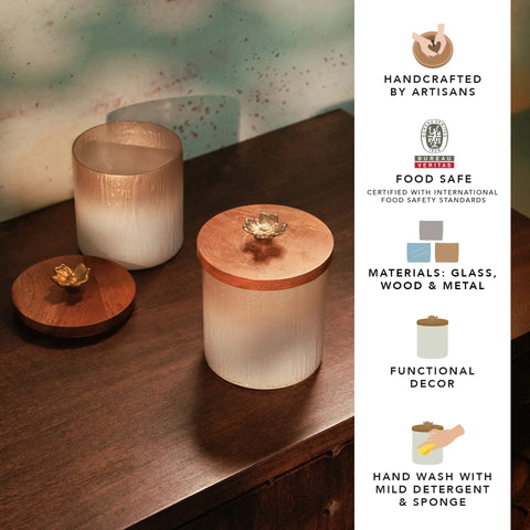 Blossom glass jar (small) - set of 2