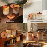 Blossom glass jar small - set of 2