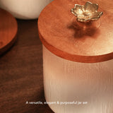 Blossom glass jar small - set of 2