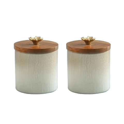 Blossom glass jar (small) - set of 2
