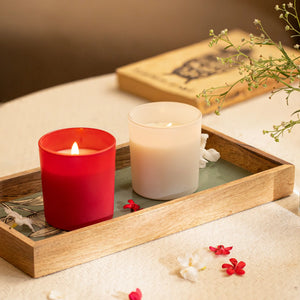 Rose light jar candles - wild rose & yuzu