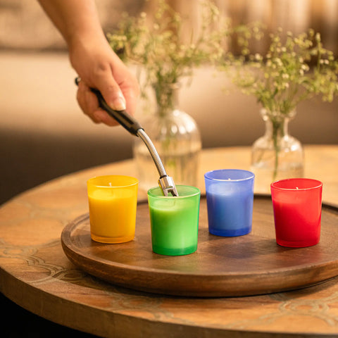 Ludo Light Jar Candles - Magnolia petal - Set of 4