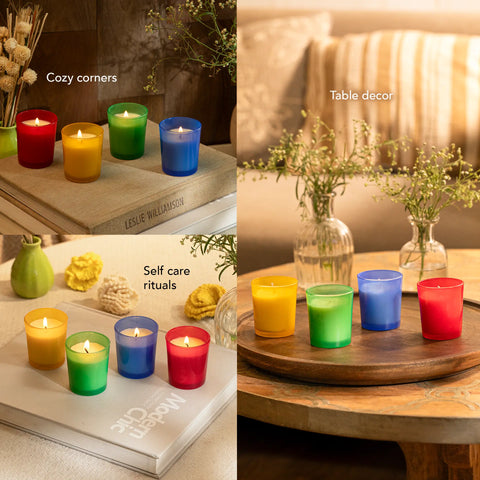 Ludo Light Jar Candles - Magnolia petal - Set of 4