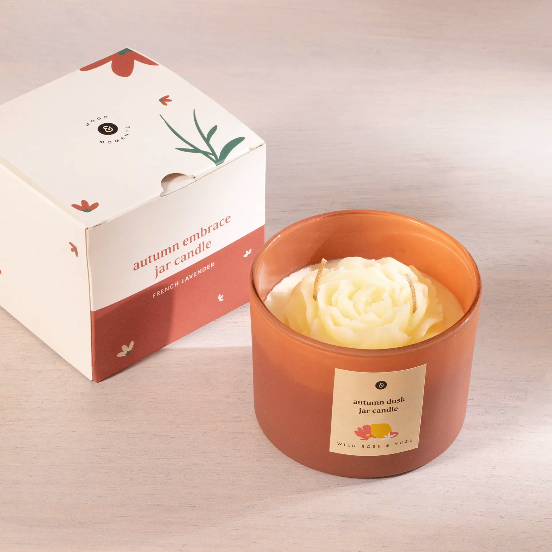 Autumn Dusk Jar Candle Wild rose & yuzu