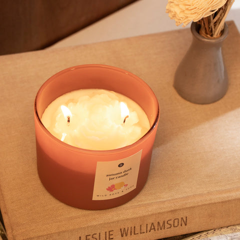 Autumn Dusk Jar Candle Wild rose & yuzu